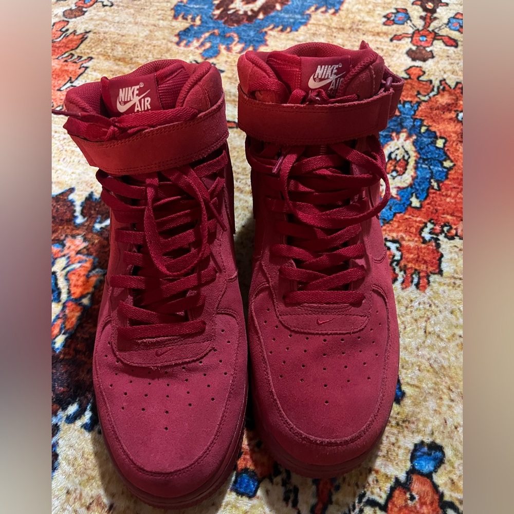 Nike air force 1 mid ‘07 red October mens shoe size 14